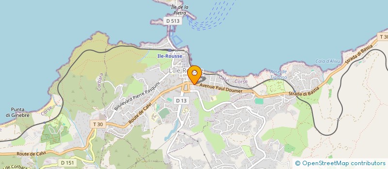 localisation de l'entreprise S&M à L'ILE-ROUSSE