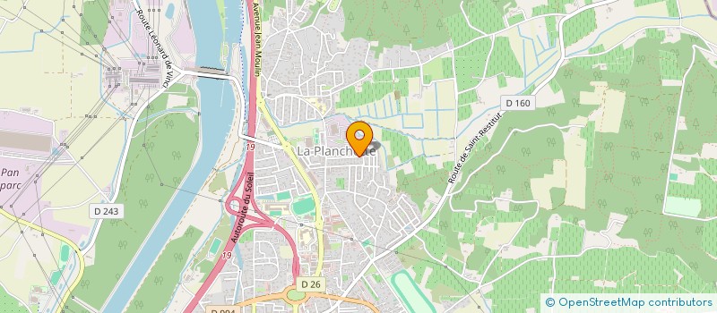 localisation de l'entreprise S&M  BOLLENE