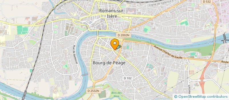 localisation de l'entreprise S.M.  BOURG-DE-PEAGE