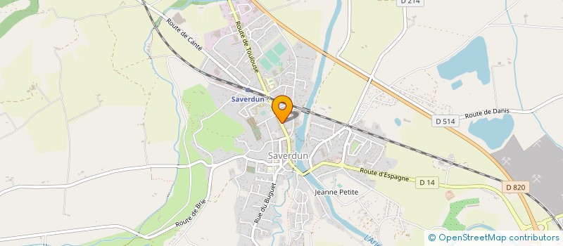 localisation de l'entreprise S.M.A à SAVERDUN