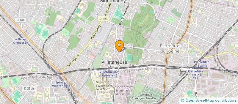localisation de l'entreprise S.M.A à VILLETANEUSE