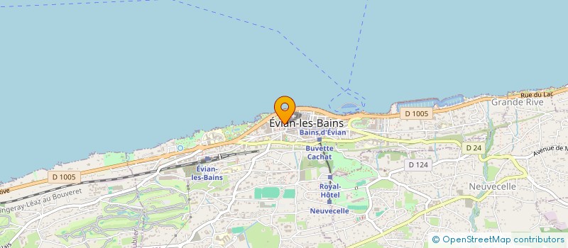 localisation de l'entreprise S.M.A à EVIAN-LES-BAINS