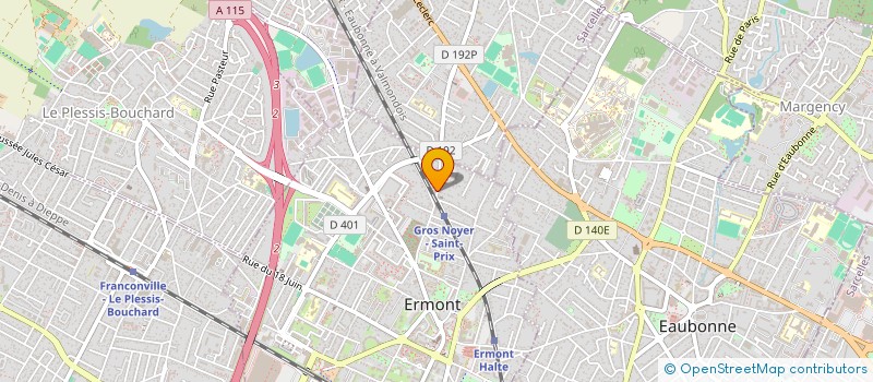localisation de l'entreprise S M A B à ERMONT