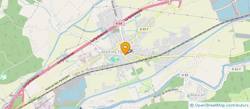 localisation de l'entreprise S M A C, PAR ABREVIATION S.C.I S M A C  MARTRES-TOLOSANE