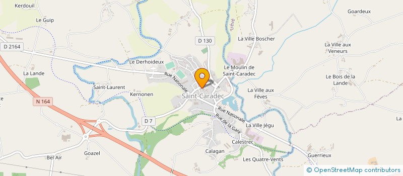 localisation de l'entreprise S.M A.E.P DE L'HILVERN à SAINT-CARADEC
