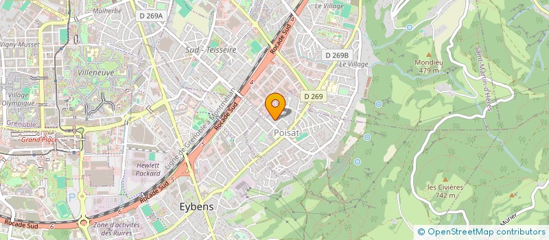 localisation de l'entreprise S.M.A.L  POISAT