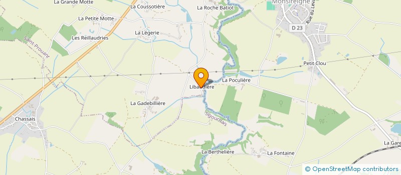 localisation de l'entreprise S.M.A. PLANCHOT à SAINT-PROUANT