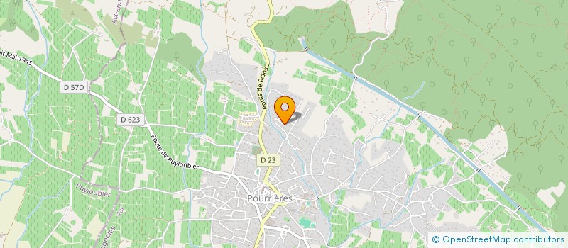 localisation de l'entreprise S.M.A SAINTE -VICTOIRE  POURRIERES