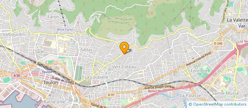 localisation de l'entreprise S.M.A.T.  TOULON