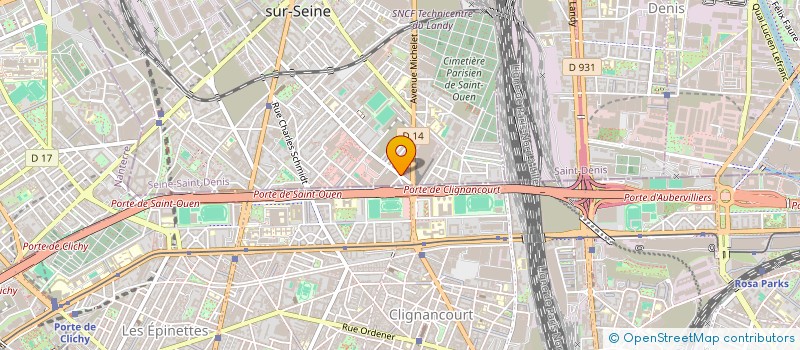 localisation de l'entreprise S.M.ARTIMPEX à SAINT-OUEN-SUR-SEINE