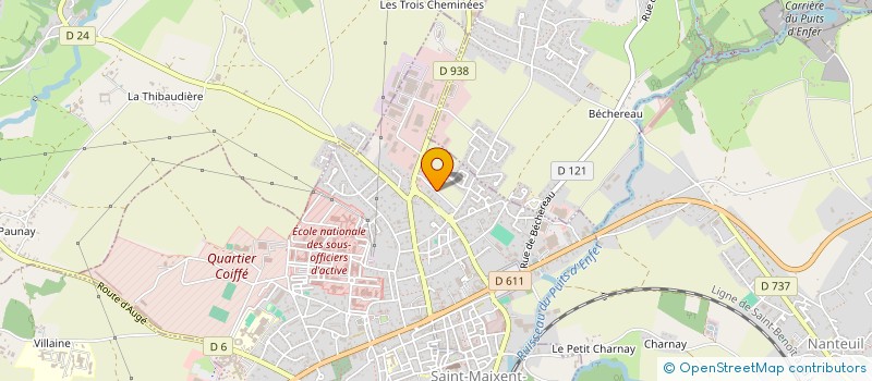localisation de l'entreprise S M AUTO BILAN à SAINT-MAIXENT-L'ECOLE
