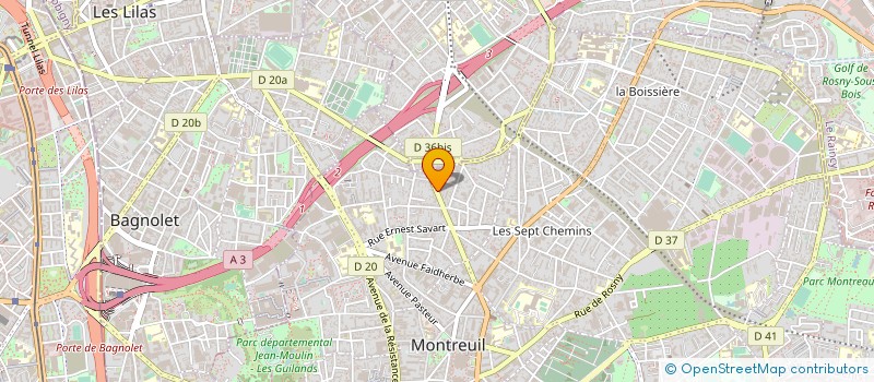 localisation de l'entreprise S.M.B. à MONTREUIL