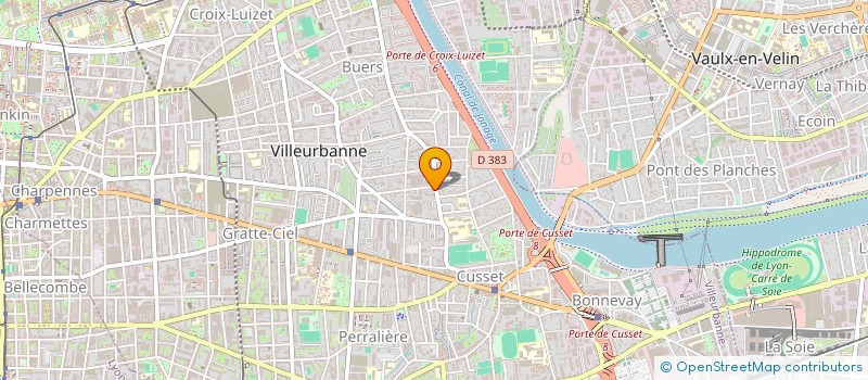 localisation de l'entreprise S.M.B à VILLEURBANNE