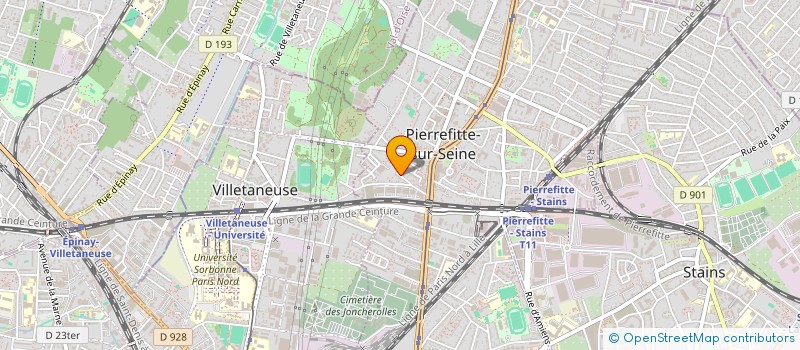 localisation de l'entreprise S.M.B à PIERREFITTE-SUR-SEINE