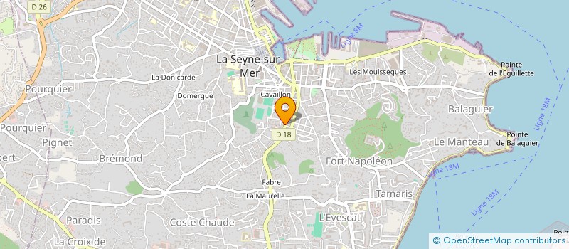 localisation de l'entreprise S.M.B à LA SEYNE-SUR-MER