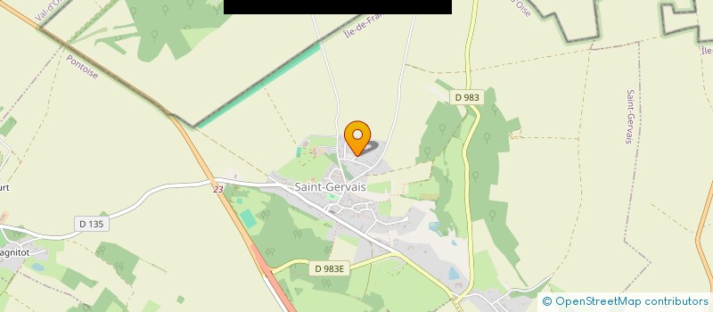 localisation de l'entreprise S.M.B.C.  SAINT-GERVAIS