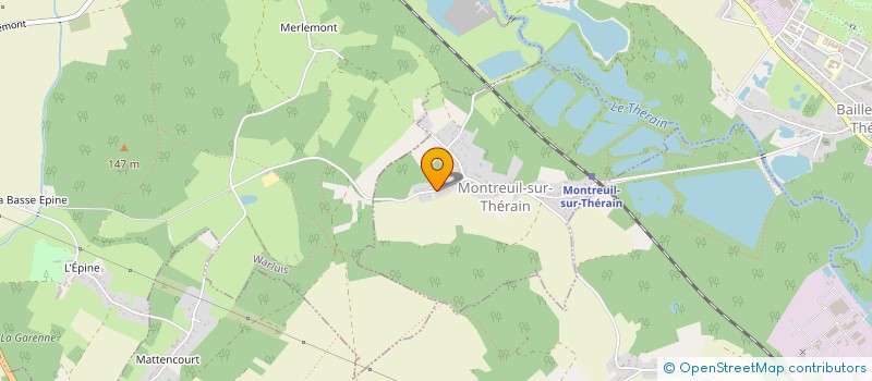 localisation de l'entreprise S.M.B.P CONSEILS EN 20  MONTREUIL-SUR-THERAIN