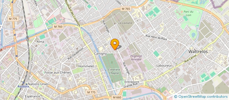 localisation de l'entreprise S.M.B. PLOMBERIE à LILLE