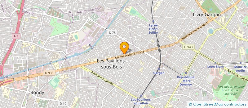 localisation de l'entreprise S.M BATIR à LES PAVILLONS-SOUS-BOIS