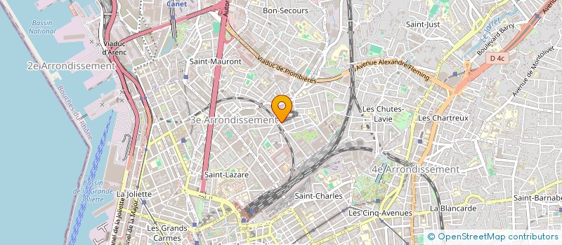 localisation de l'entreprise S.M BOUCHERIE à MARSEILLE