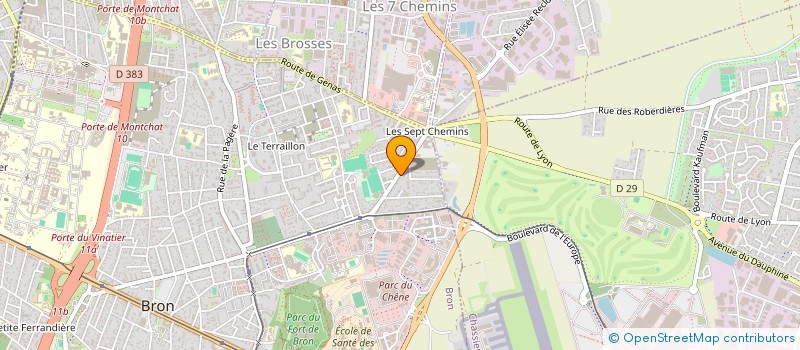 localisation de l'entreprise S M BRON AUTO à BRON