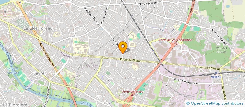 localisation de l'entreprise S.M.C.B  SAINT-SEBASTIEN-SUR-LOIRE