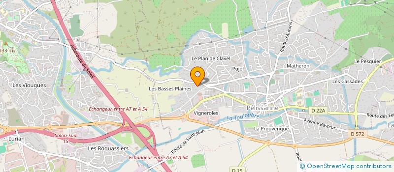 localisation de l'entreprise S.M. CARRELAGES à PELISSANNE