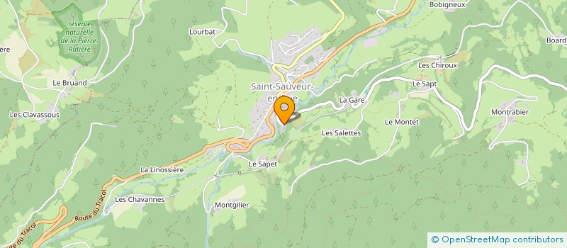 localisation de l'entreprise S & M CHARPENTE  SAINT-SAUVEUR-EN-RUE