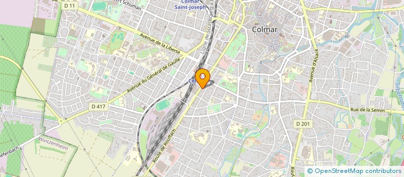 localisation de l'entreprise S.M. CONSEILS  COLMAR