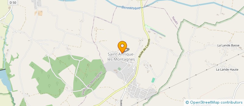 localisation de l'entreprise S-M CONSTRUCTIONS  SAINT-AFFRIQUE-LES-MONTAGNES