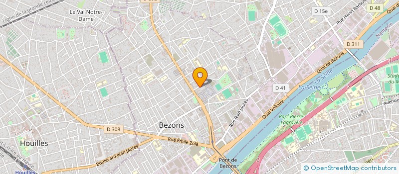 localisation de l'entreprise S.M.D  BEZONS