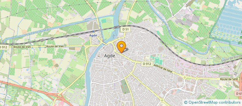 localisation de l'entreprise S.M.D  AGDE