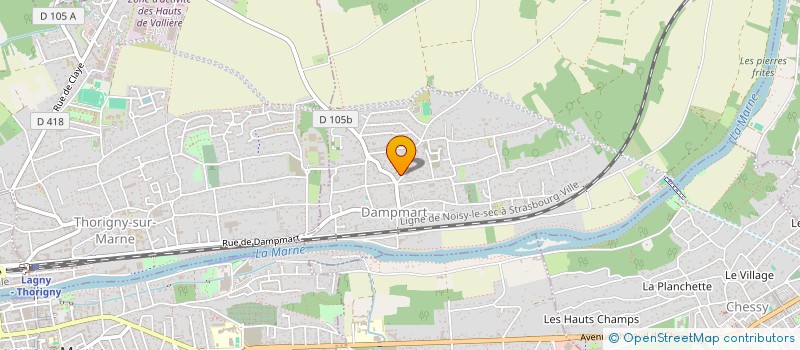 localisation de l'entreprise S.M.D.  DAMPMART