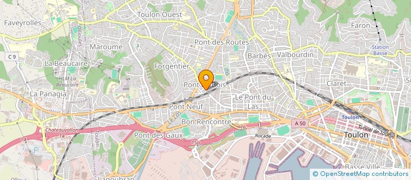 localisation de l'entreprise S.M.D.A  TOULON