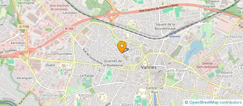 localisation de l'entreprise S & M DESIGN à VANNES