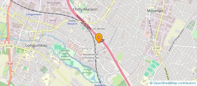 localisation de l'entreprise S&M DESTO'CAGE à CHILLY-MAZARIN