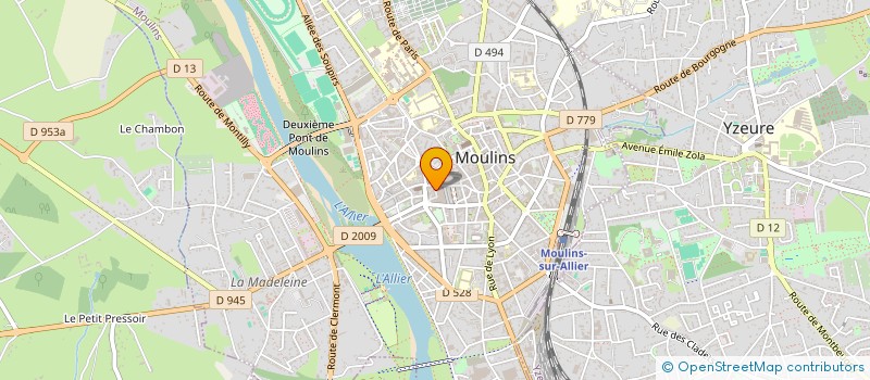 localisation de l'entreprise S.M.E. à MOULINS