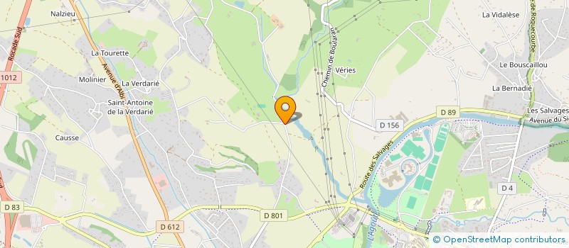 localisation de l'entreprise S.M.E.  CASTRES