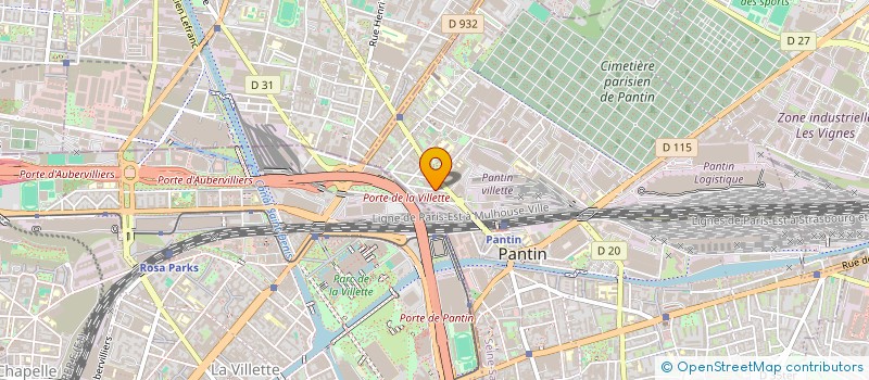 localisation de l'entreprise S.M.E.T. à PANTIN