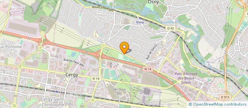 localisation de l'entreprise S.M.ENTREPRISE  OSNY