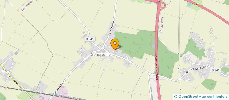localisation de l'entreprise S.M.F.  GONDREVILLE