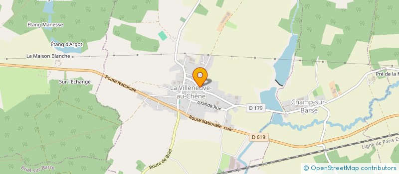 localisation de l'entreprise S.M.F  LA VILLENEUVE-AU-CHENE