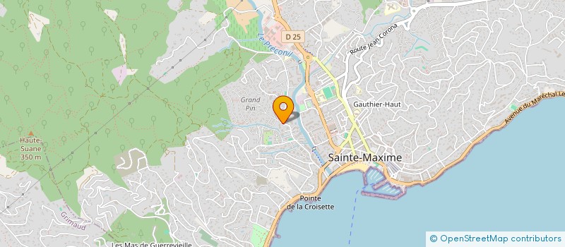 localisation de l'entreprise S.M.F. à SAINTE-MAXIME