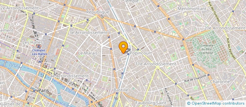 localisation de l'entreprise S.M.G.  PARIS