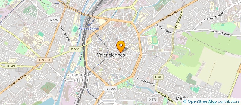 localisation de l'entreprise S.M.G. à VALENCIENNES
