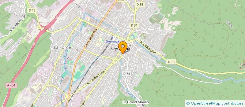 localisation de l'entreprise S M G à OYONNAX