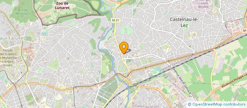 localisation de l'entreprise S.M.G.  CASTELNAU-LE-LEZ