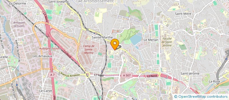 localisation de l'entreprise S.M.G.B.  MARSEILLE