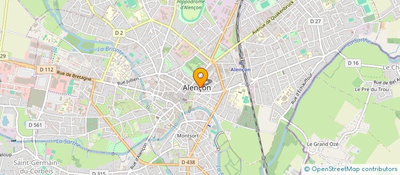 localisation de l'entreprise S.M.G.D.  ALENCON