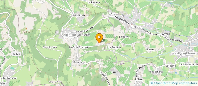 localisation de l'entreprise S.M.G.D.  VILLE-SUR-JARNIOUX